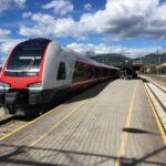 Free Images : track, train, lane, public transport, locomotive, trains ...